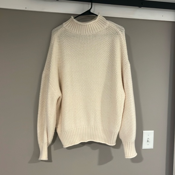 Knit Cream Sweater - Picture 1 of 2